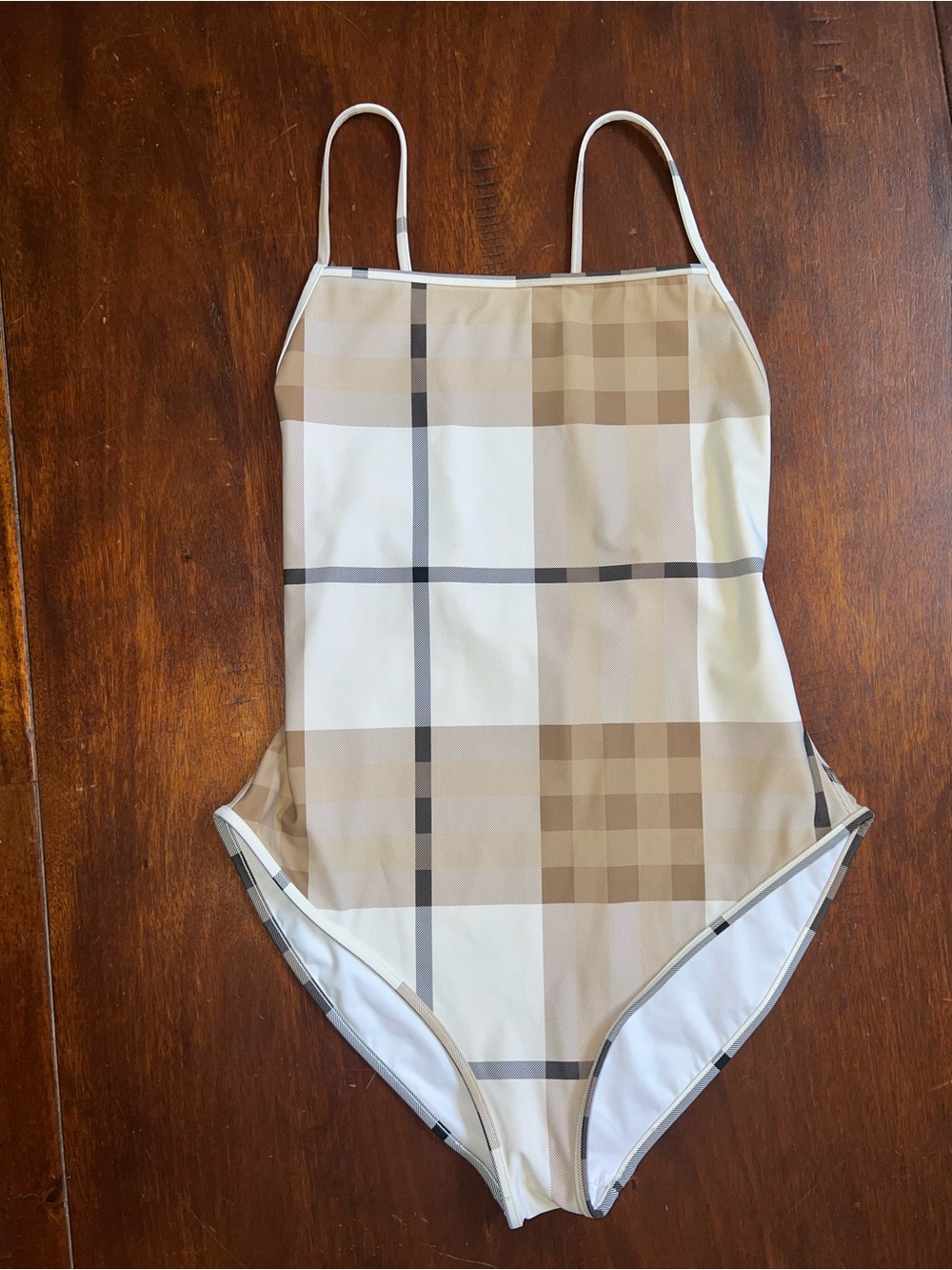 Authentic Burberry Vintage Check One-Piece Swimsuit – Size Small